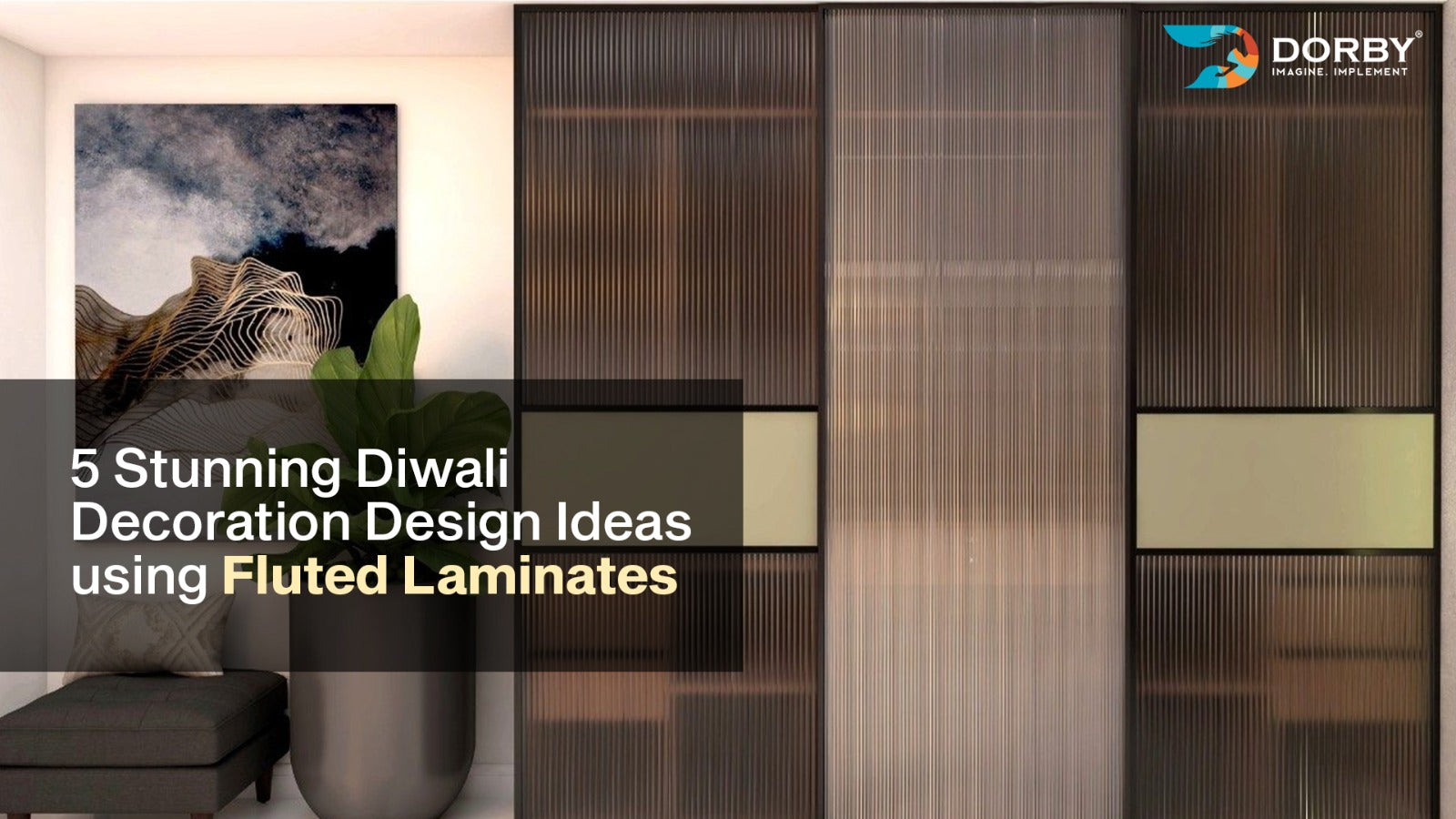 5 Stunning Diwali Decoration Design Ideas using Fluted Laminates