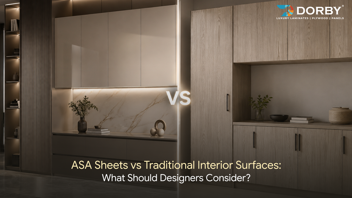 ASA Sheets vs Traditional Interior Surfaces: What Should Designers Consider?