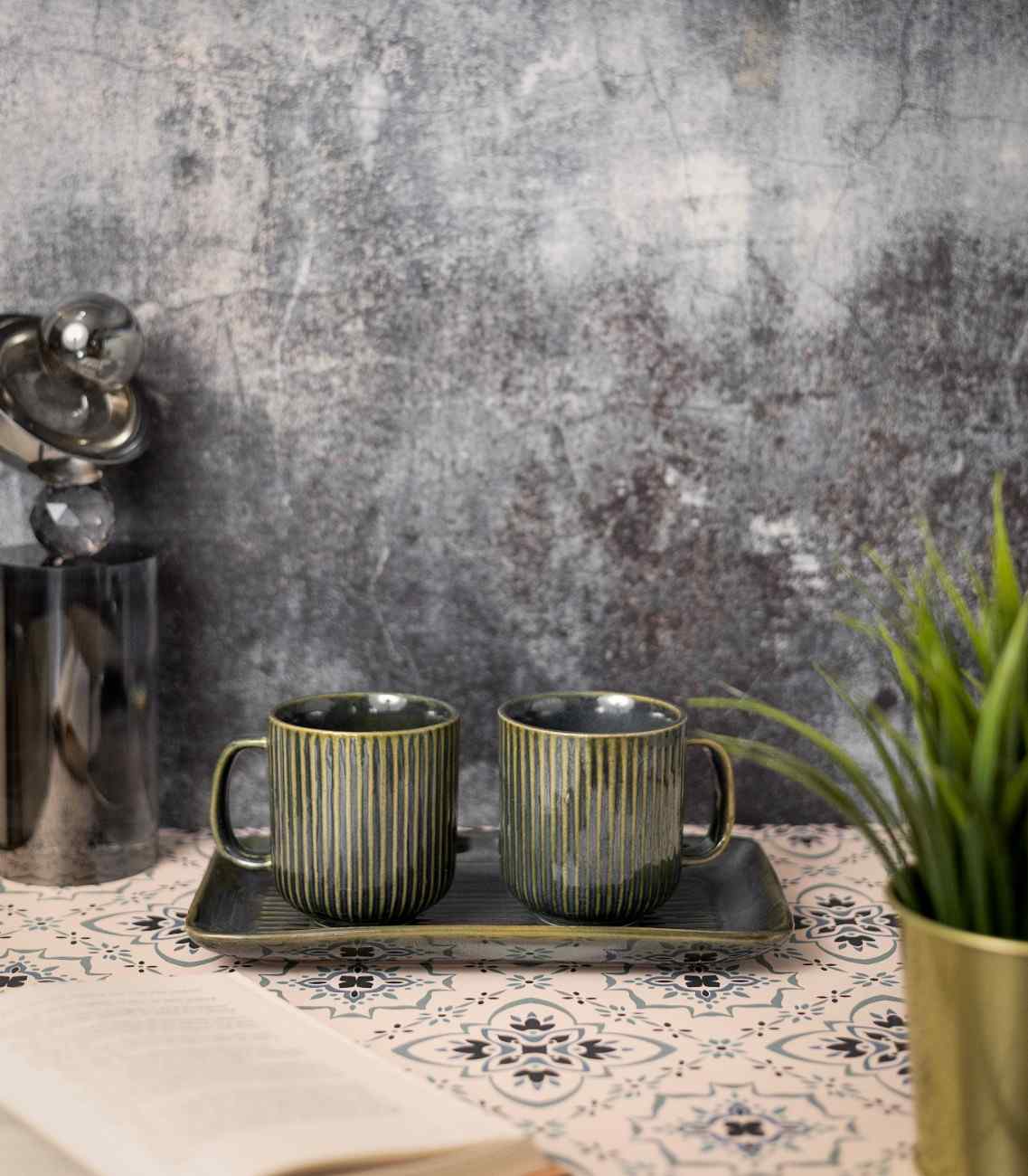 Tall brass candleholder