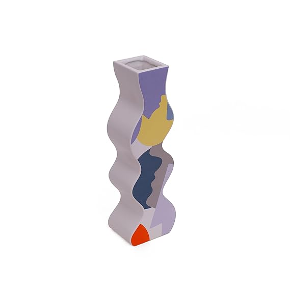 Abstract Wave Vase (Short)