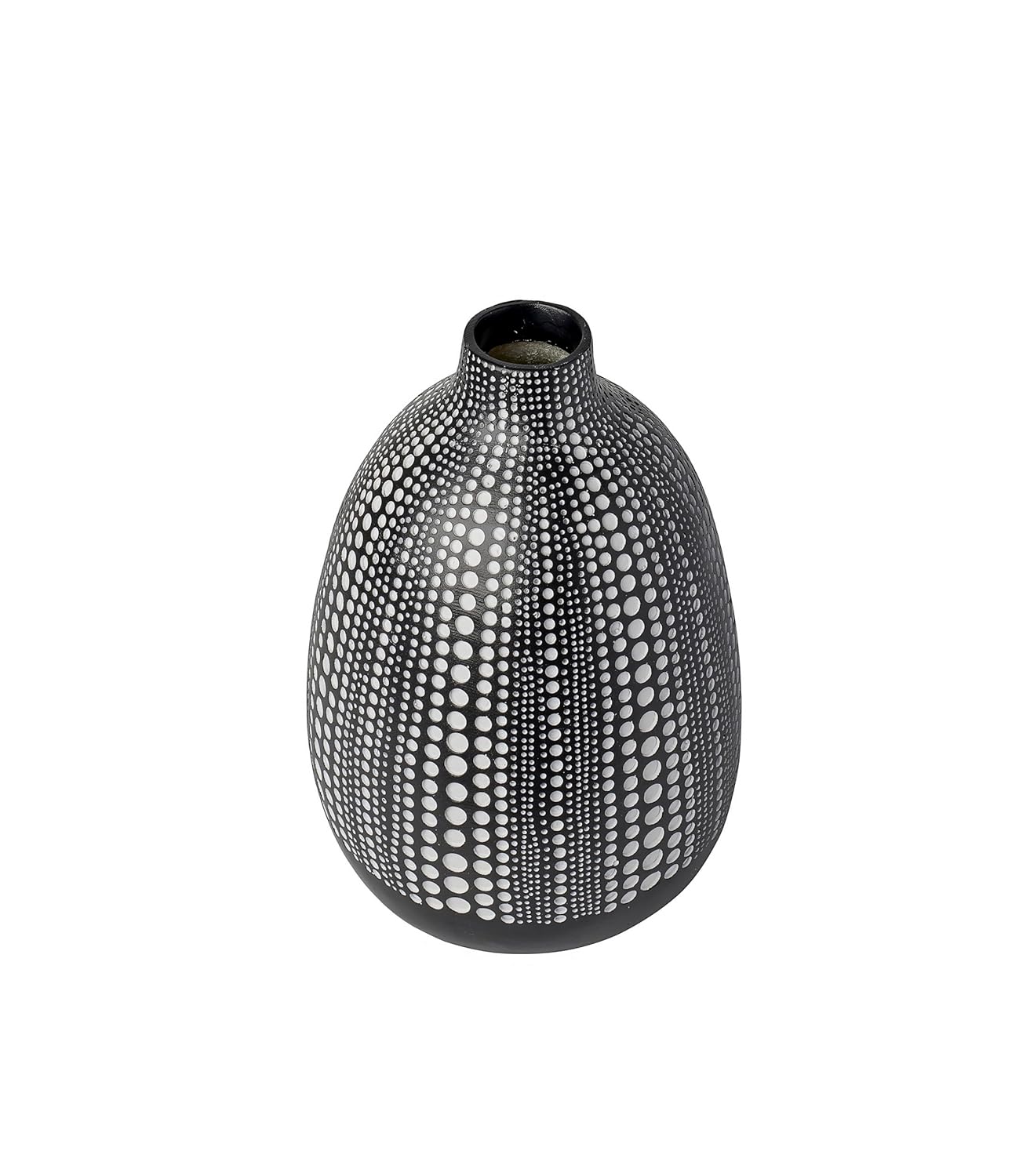 Polka Black Vase (Wide)