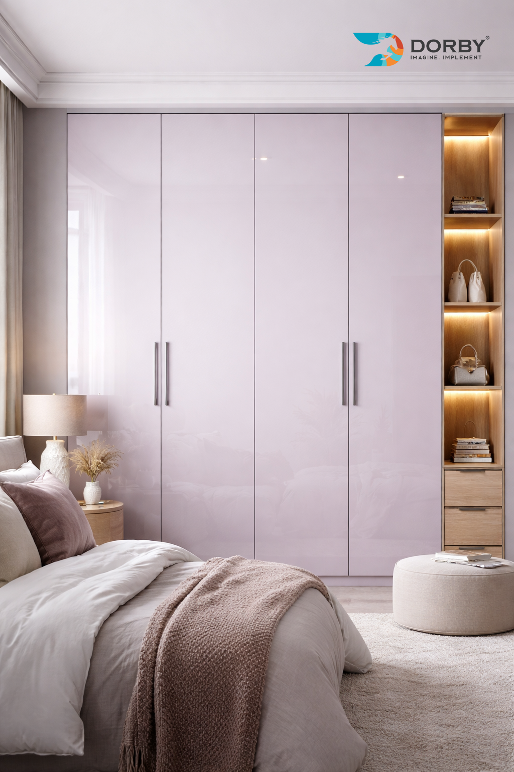 Mocha - APG 216 - Wardrobe acrylic laminate