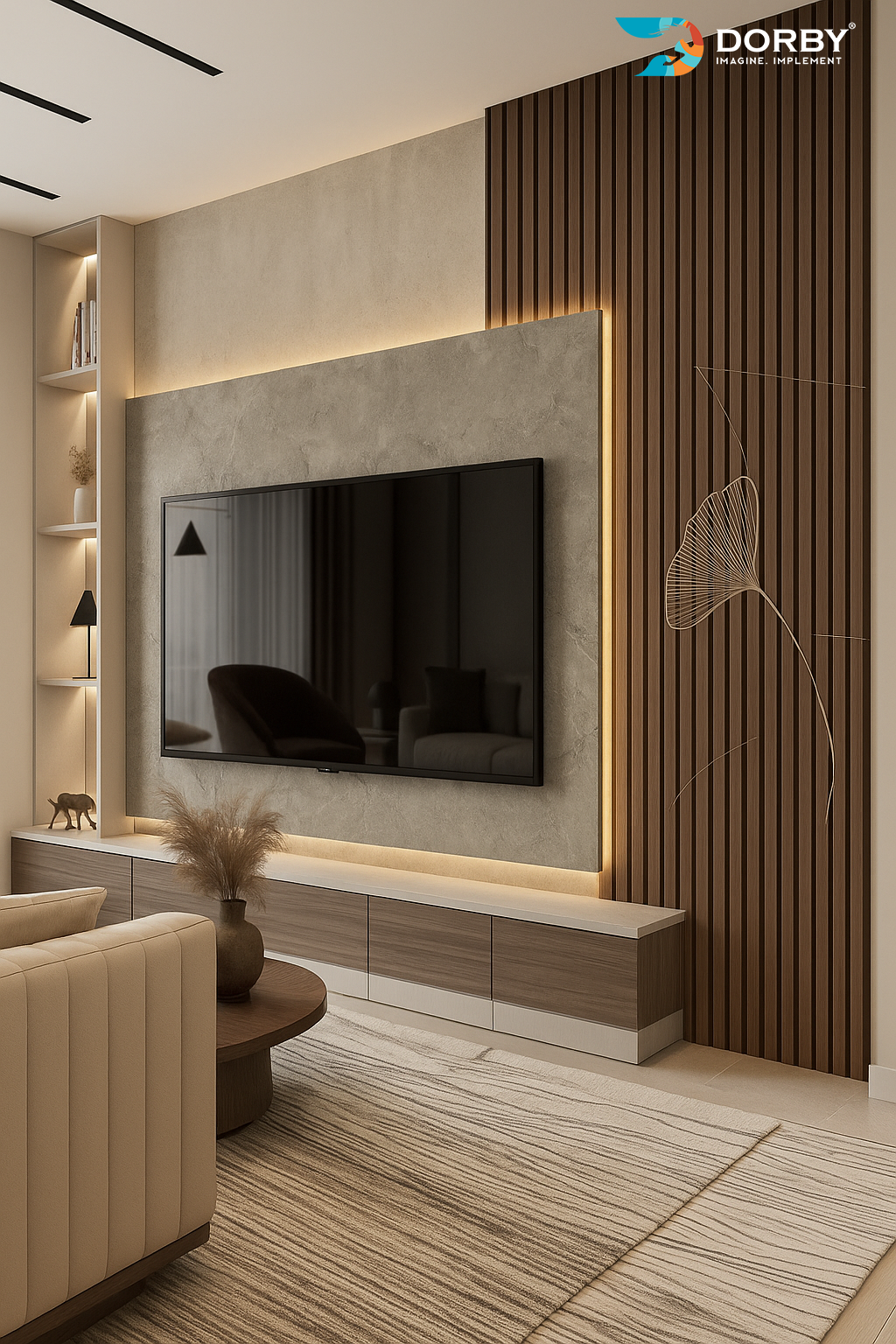 Rich Teak Wood Laminate Design