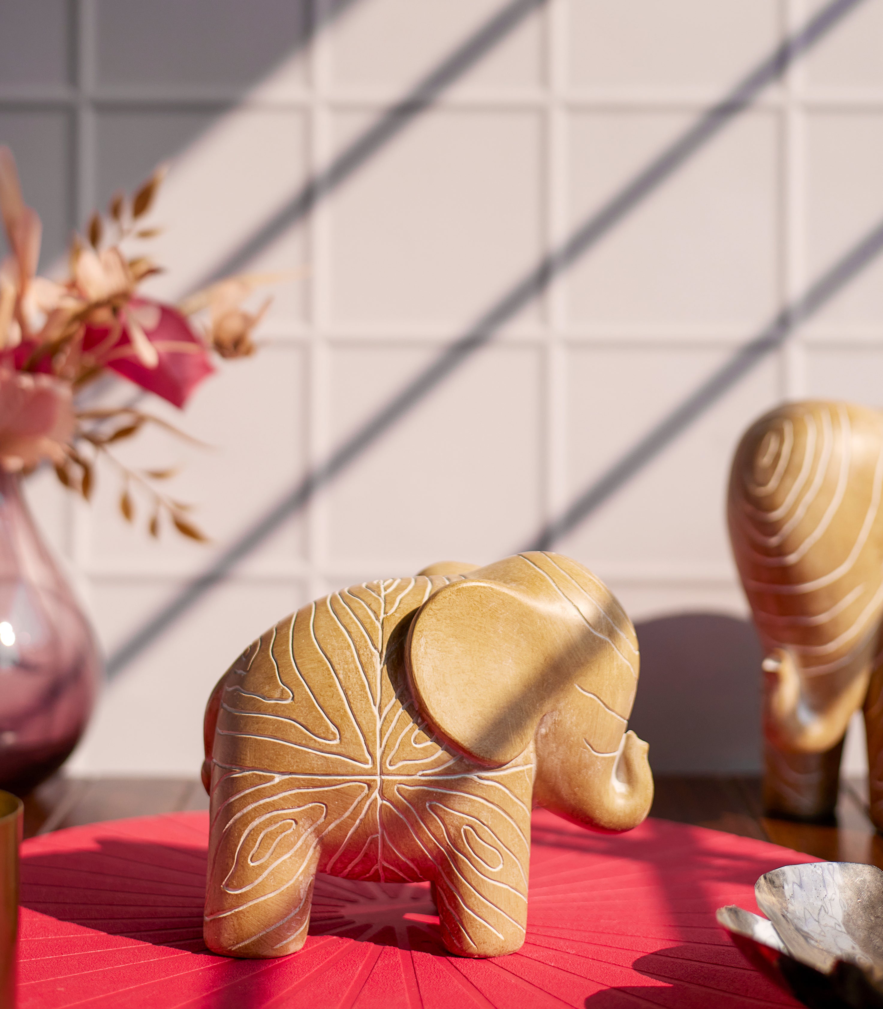 Sand Carved Elephant (Small)