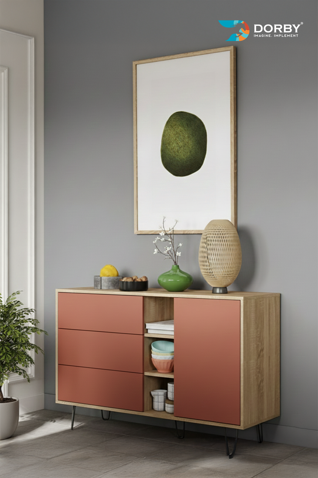 Saddle Brown - APG 240 Console table