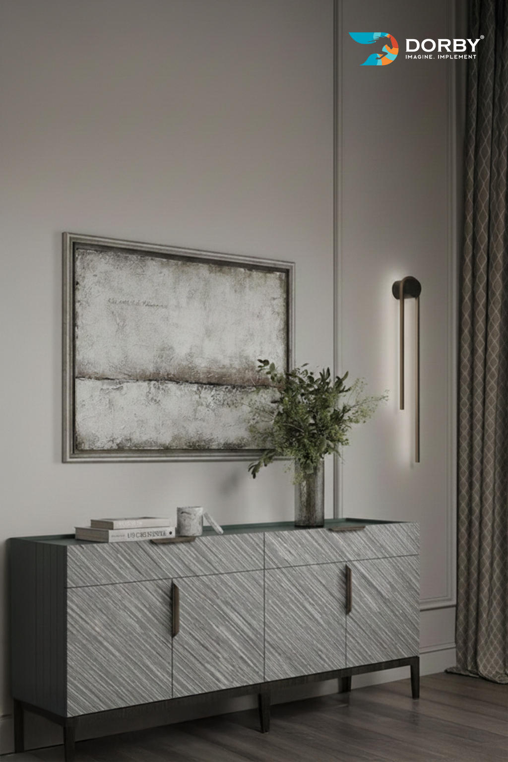 Cross Stone - NL 9072 console table