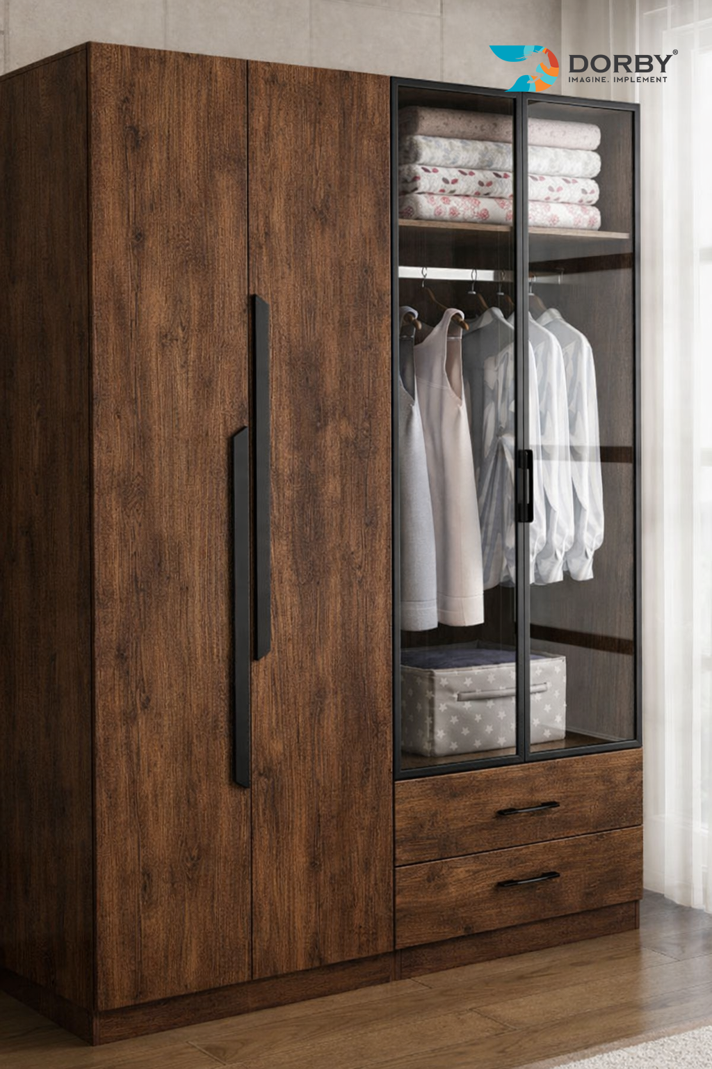 Amazon Oak - SF 1106 wardrobe