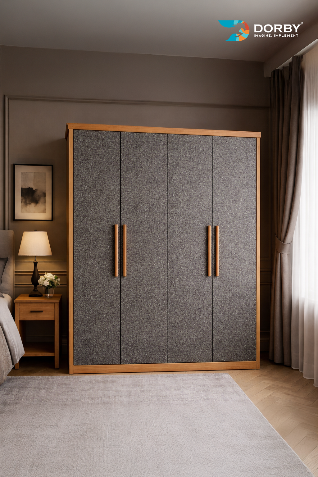 Earthy Mesh - VT 8028 Wardrobe