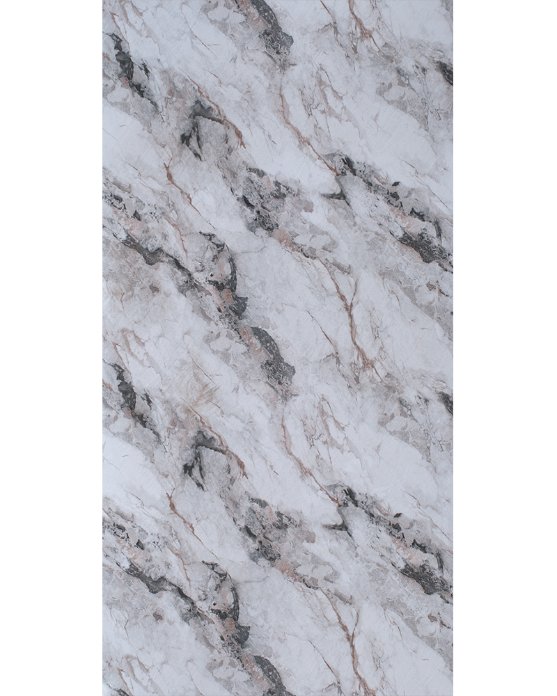 High gloss stone marble white and gray laminate