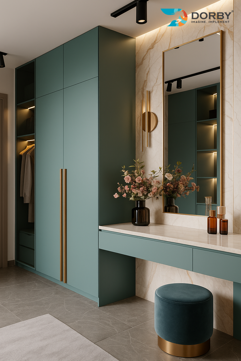 Aqua Teal - SF 9148 - wardrobe