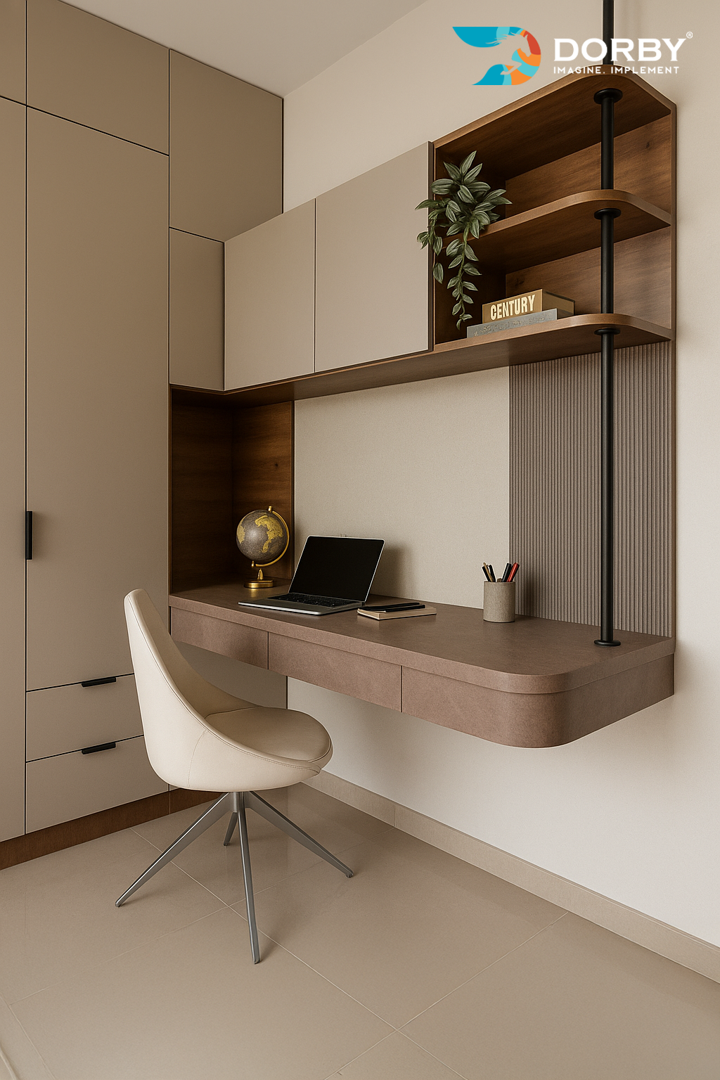 Stylish Beige SF 9136 - Wardrobe 