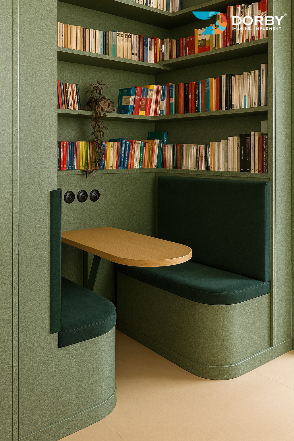 Lush - SF 9165 Soft Green Reading Nook 
