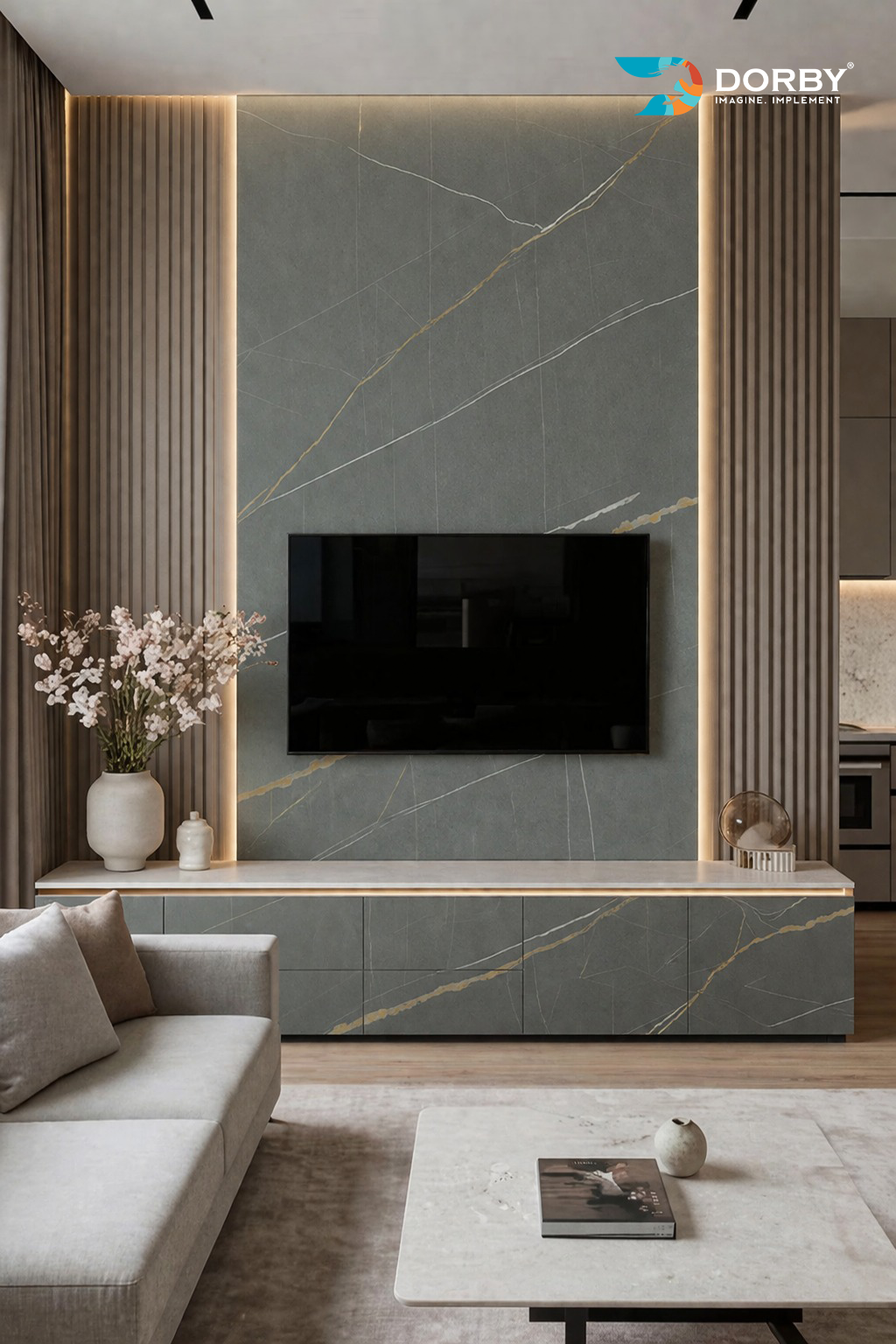 Pietra Grey - HG 9063 Tv units