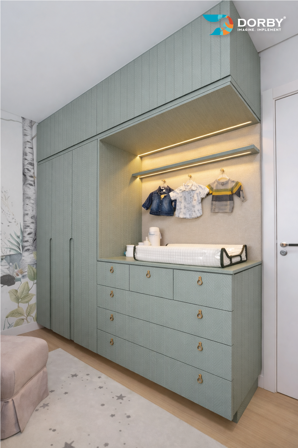 Osaka Ivory - HN 196 Wardrobes 