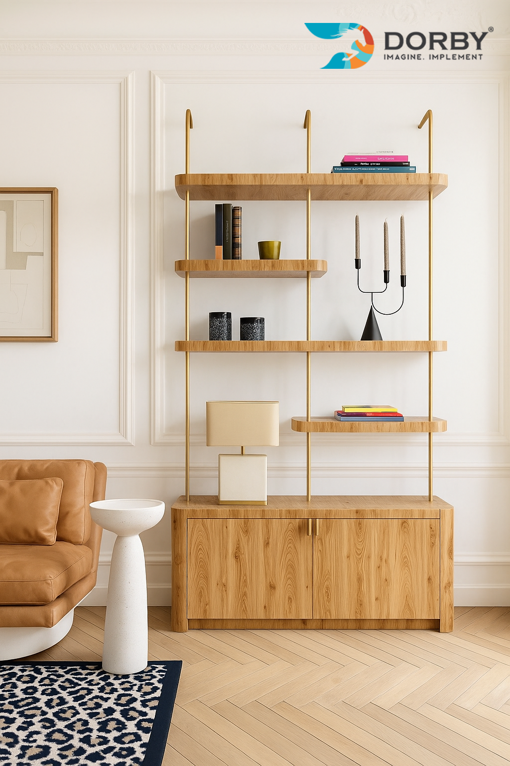 Monarch Elm  - HG 1547 living room shelf