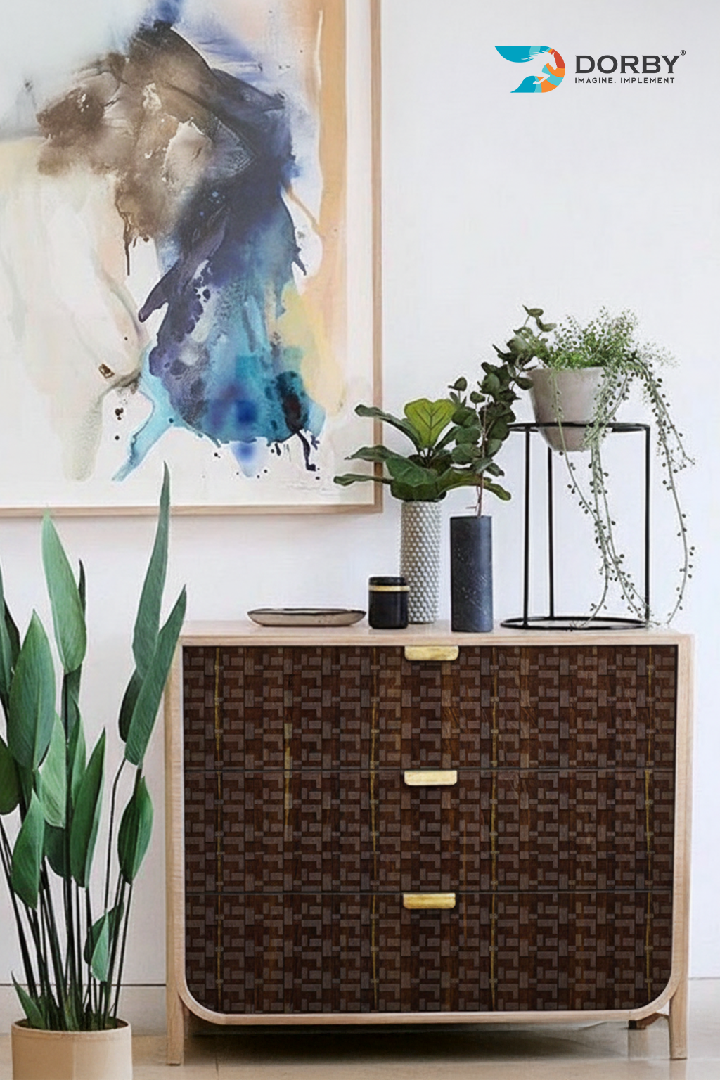 Frozen Walnut  - MR 8853 console table