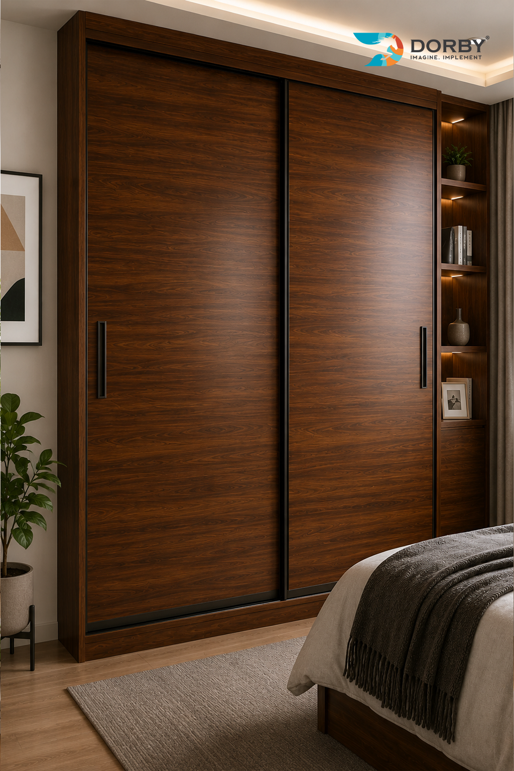 Buy Wooden finish & Brown color Laminate